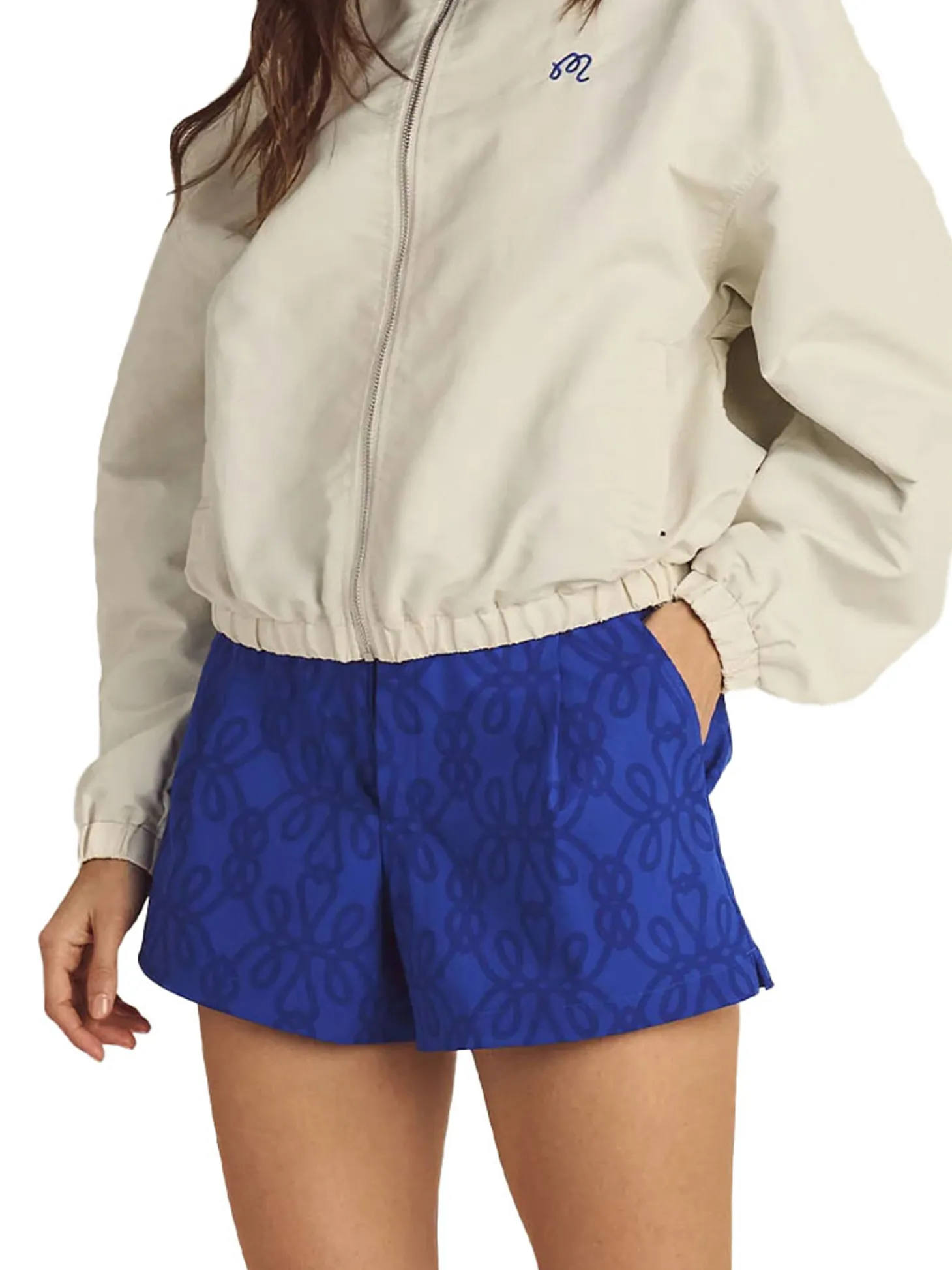 Malbon Womens Solene Trouser Shorts - Blue