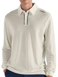 Malbon x Jesper Parnevik Long Sleeve Modal Pique Polo - Cream