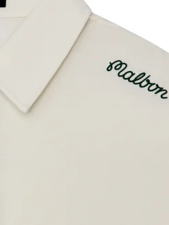 Malbon x Jesper Parnevik Long Sleeve Modal Pique Polo - Cream