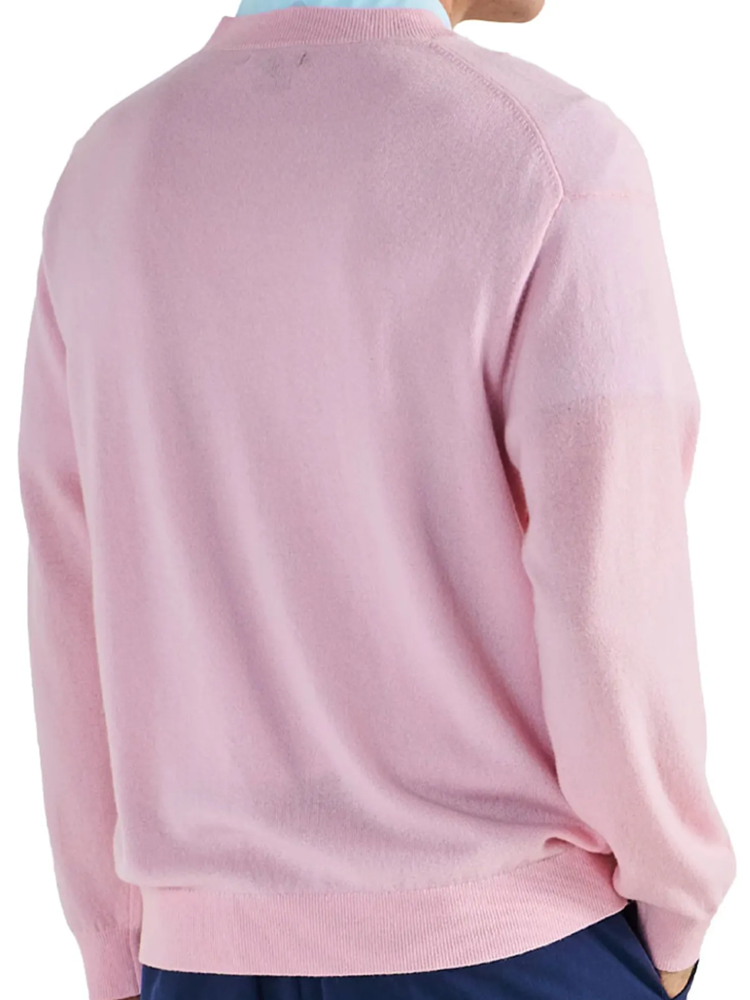 Malbon x Jesper Parnevik V-Neck Merino Wool Sweater - Pink