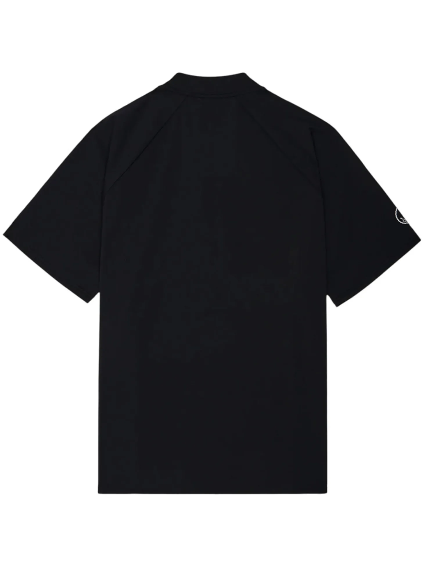 Malbon Zip Raglan Blade Polo - Black