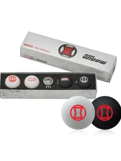 Marvel Golf Balls & Marker - 4 Pack Black Widow