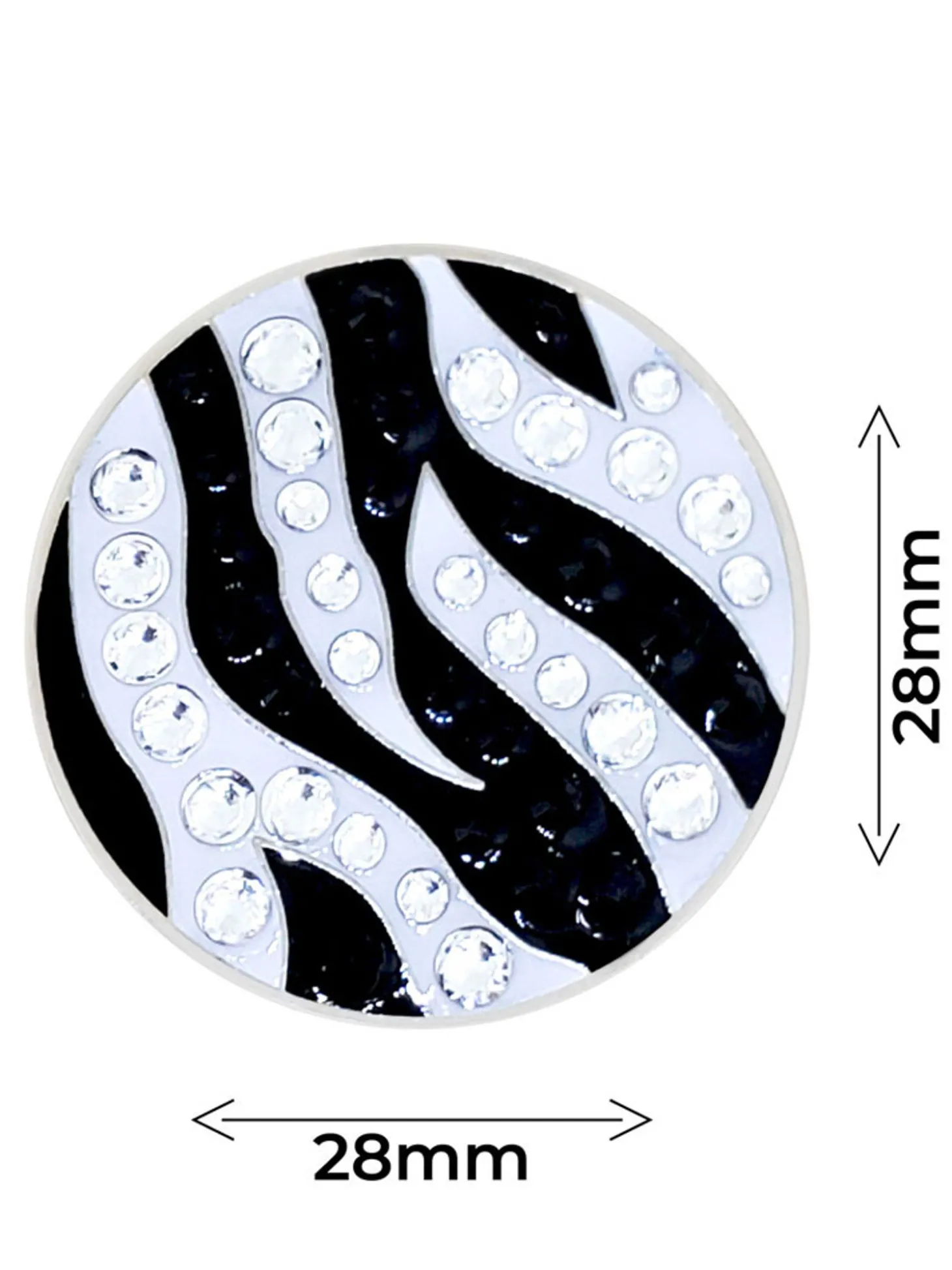 Navika Crystal Zebra Ball Marker