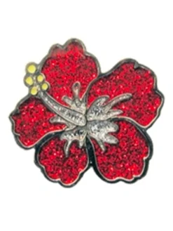 Navika Glitzy Hibiscus Ball Marker