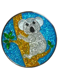 Navika Glitzy Koala Bear Ball Marker