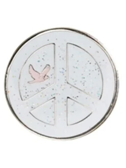 Navika Glitzy Peace White Ball Marker