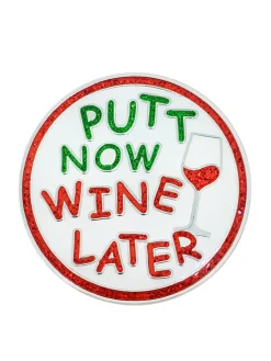 Navika Glitzy Putt Now Wine Later Ball Marker