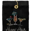 Navika Happy Hour Golf Towel Black