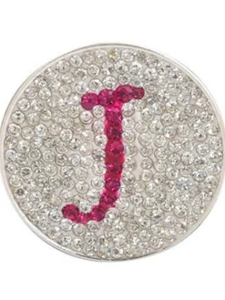 Navika Micro Pave Crystal Initial J Marker