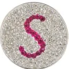 Navika Micro Pave Crystal Initial S Marker