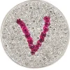 Navika Micro Pave Crystal Initial V Marker