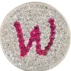 Navika Micro Pave Crystal Initial W Marker