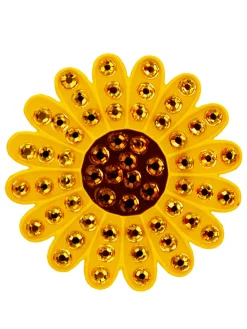 Navika Swarovski Crystal Sunflower Yellow Marker