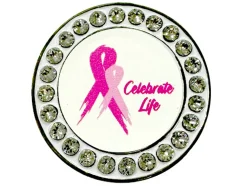 Navika Swarovski Crystal Pink Ribbon Marker