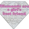 Navika Swarovski Crystal Diamonds Are A Girls BF Marker