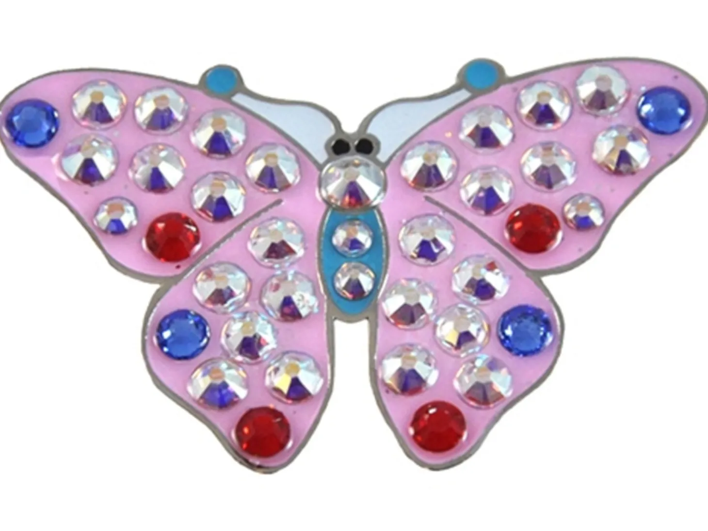 Navika Swarovski Crystal Butterfly Pink Marker
