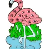 Navika Swarovski Crystal Flamingo Marker