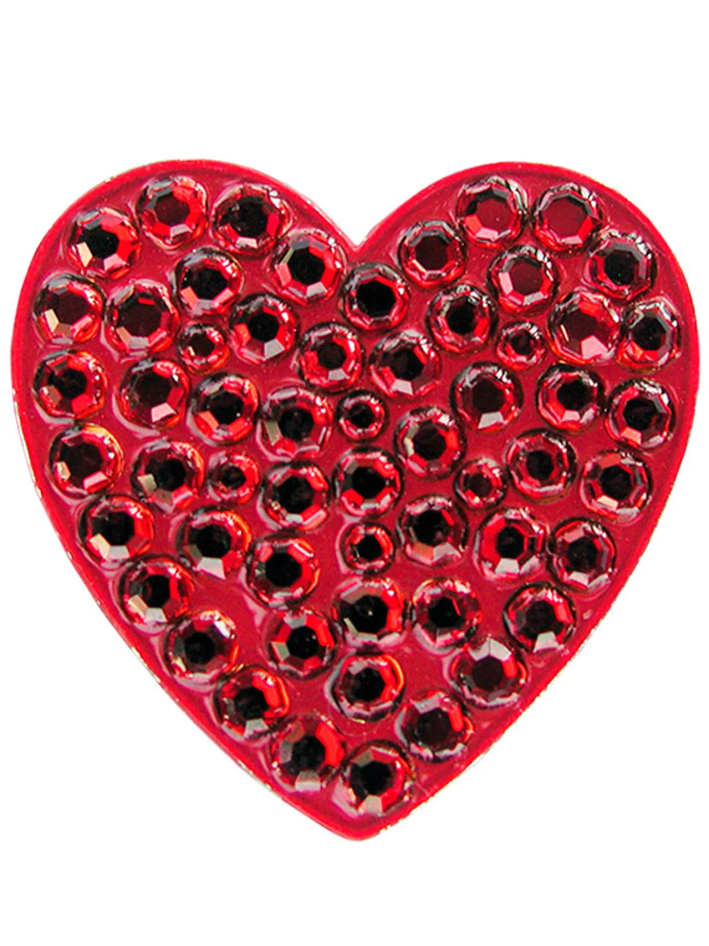 Navika Swarovski Crystal Heart Red Marker