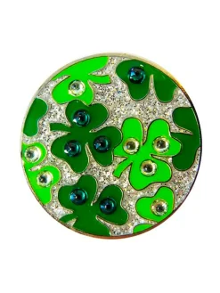 Navika Swarovski Crystal Shamrock Marker