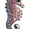 Navika Swarovski Crystal Seahorse Pink Marker