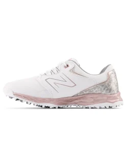 New Balance Women's Fresh Foam Links SL V2 Golf Shoes - White/Rose Gold