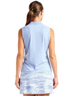 Nivo Women's Fergie Sleeveless Mock - Gentle Blue