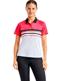 Nivo Women's Finley Short Sleeve Mock - Cherry