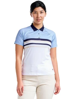 Nivo Women's Finley Short Sleeve Mock - Gentle Blue