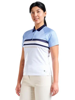 Nivo Women's Finley Short Sleeve Mock - Gentle Blue