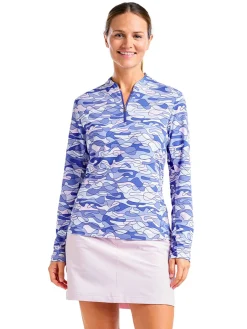 Nivo Women's Lolita Long Sleeve Livcool Mock - Cobalt