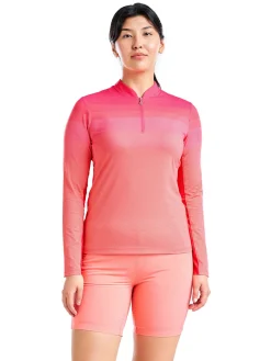 Nivo Women's Lolita Long Sleeve Livcool Mock - Cherry