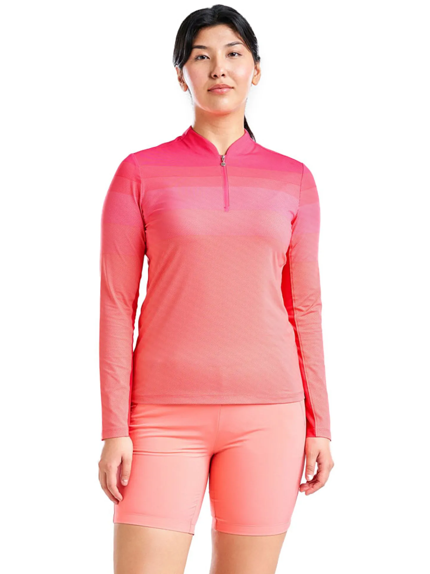 Nivo Women's Lolita Long Sleeve Livcool Mock - Cherry