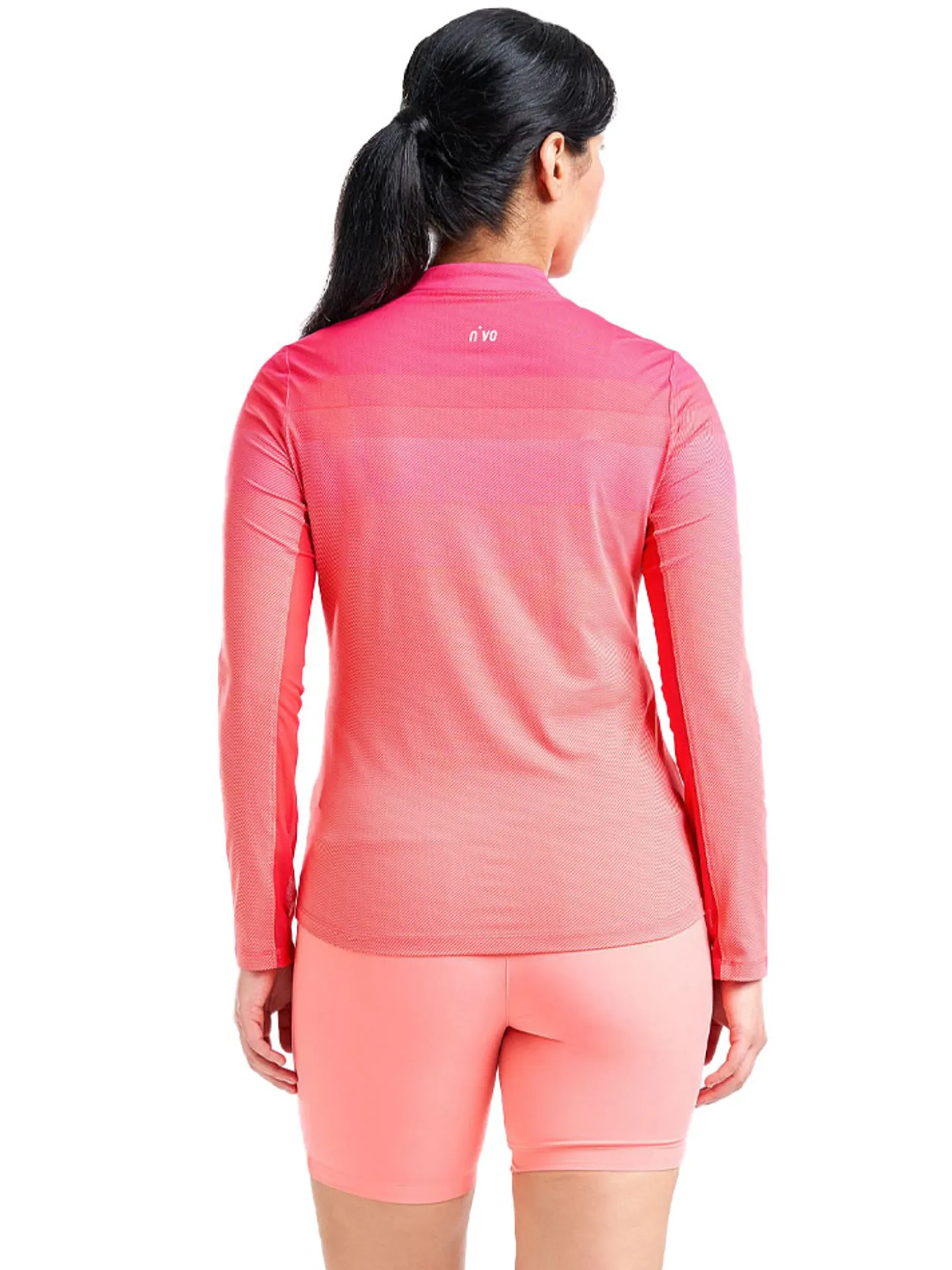 Nivo Women's Lolita Long Sleeve Livcool Mock - Cherry