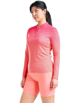 Nivo Women's Lolita Long Sleeve Livcool Mock - Cherry