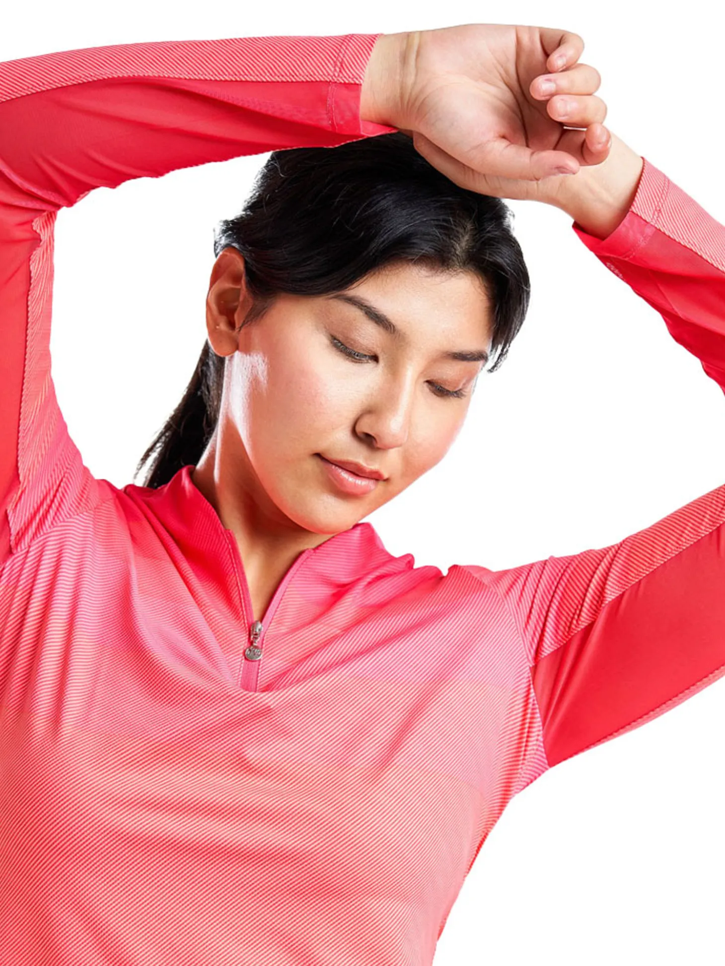 Nivo Women's Lolita Long Sleeve Livcool Mock - Cherry