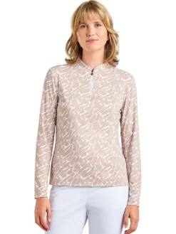 Nivo Women's Lolita Long Sleeve Mock - Desert