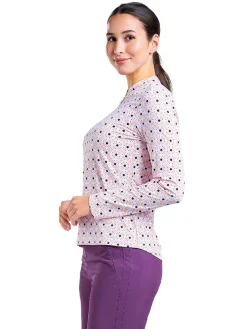 Nivo Women's Lolita Long Sleeve Mock - Coral Reef