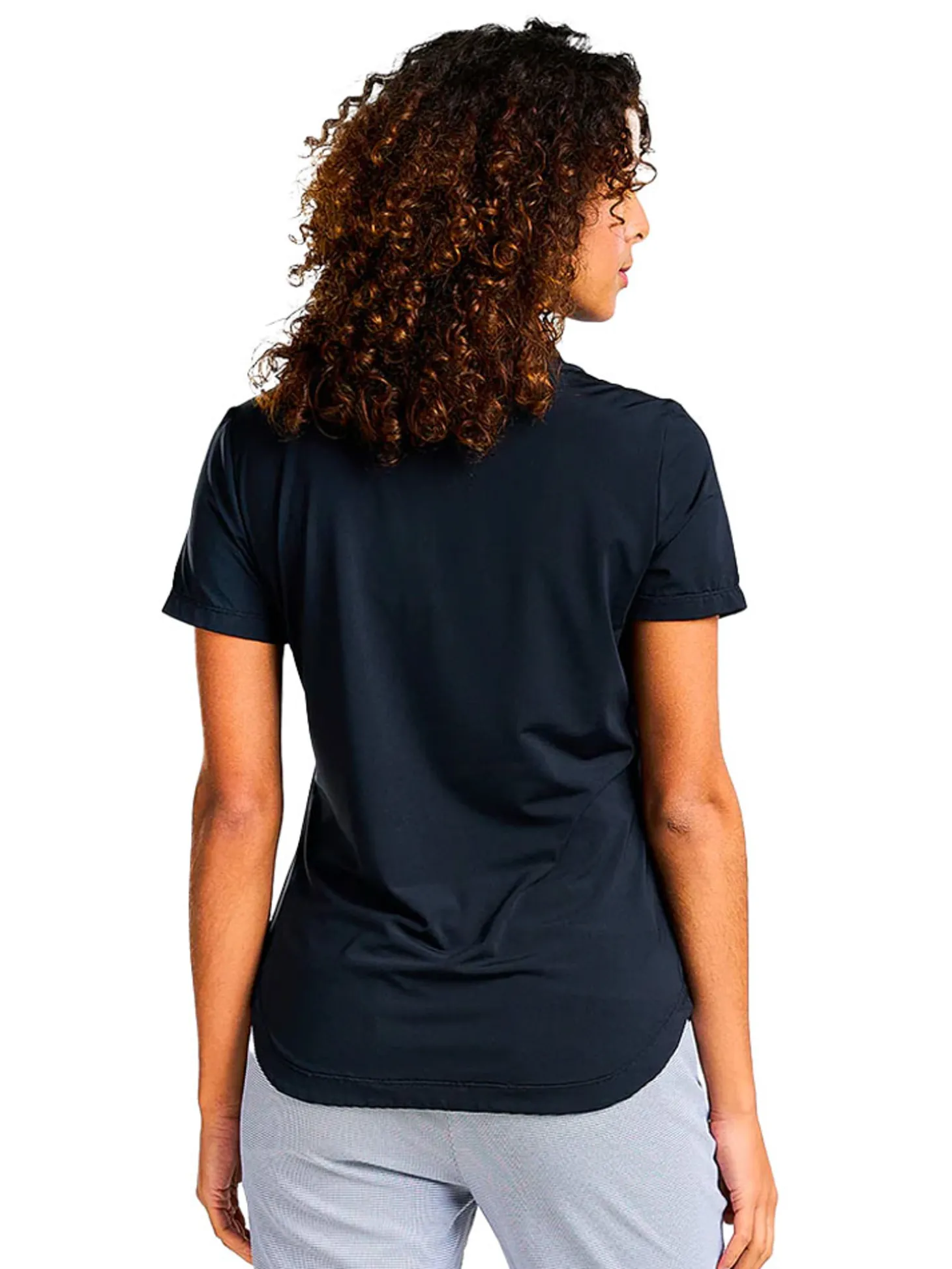 Nivo Women's Naila II Short Sleeve Polo - Black