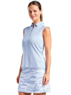Nivo Women's Nikki II Sleeveless Polo - Gentle Blue