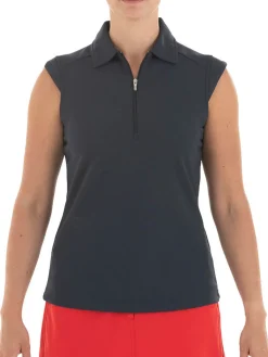 Nivo Women's Nikki Sleeveless Polo - Black