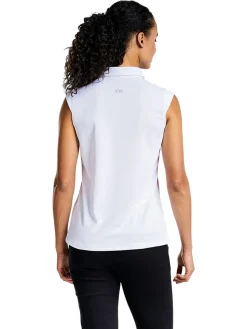 Nivo Women's Nikki Sleeveless Polo - White