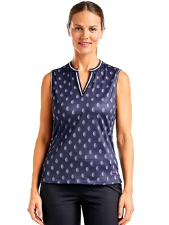 Nivo Women's Vivian Sleeveless Mock - Navy