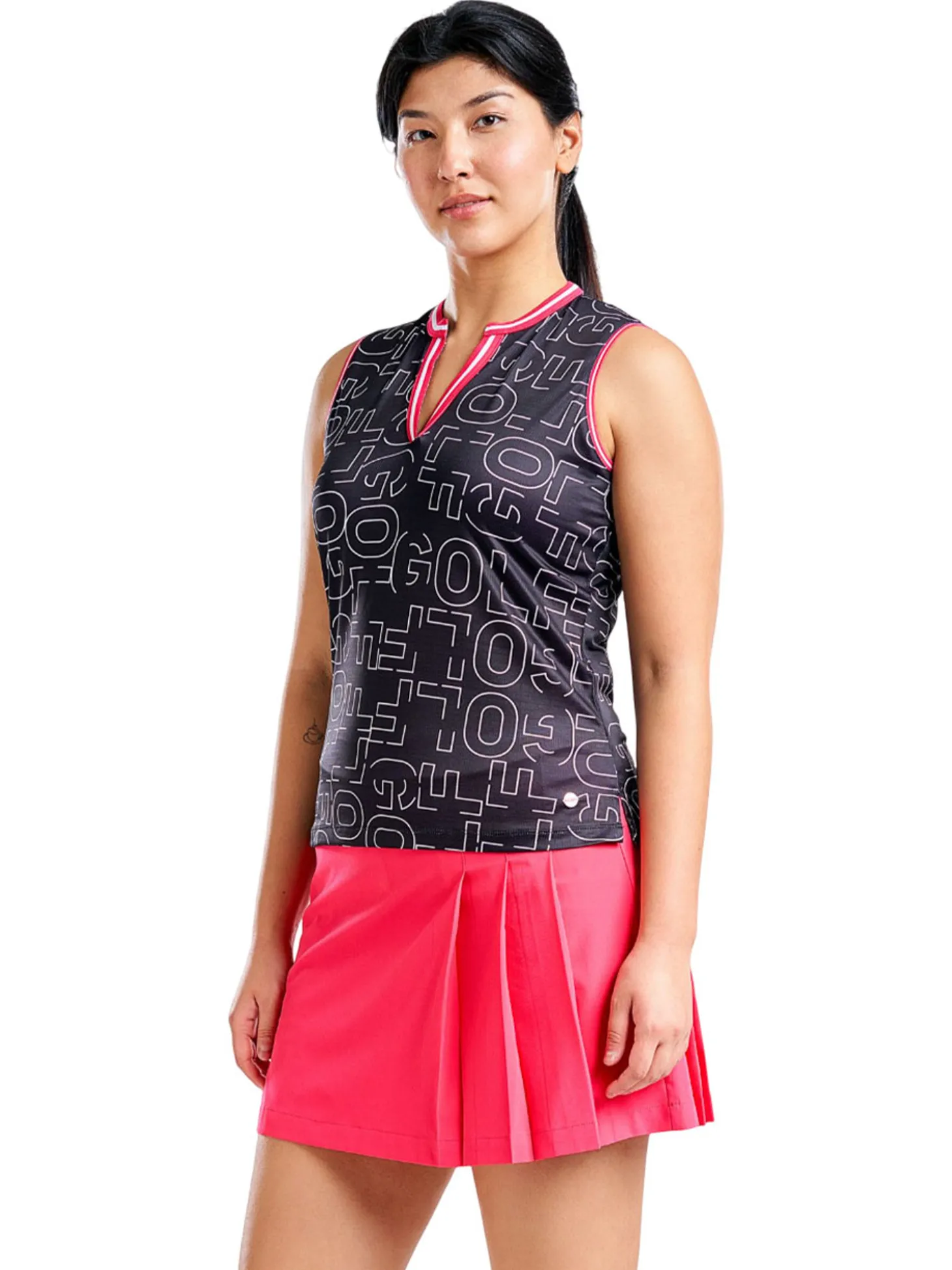 Nivo Women's Vivian Sleeveless Mock - Black