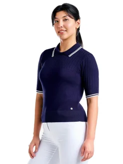 Nivo Women's VY Light Sweater Polo - Navy