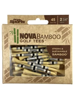Nova Bamboo Striped Golf Tees - 2.75