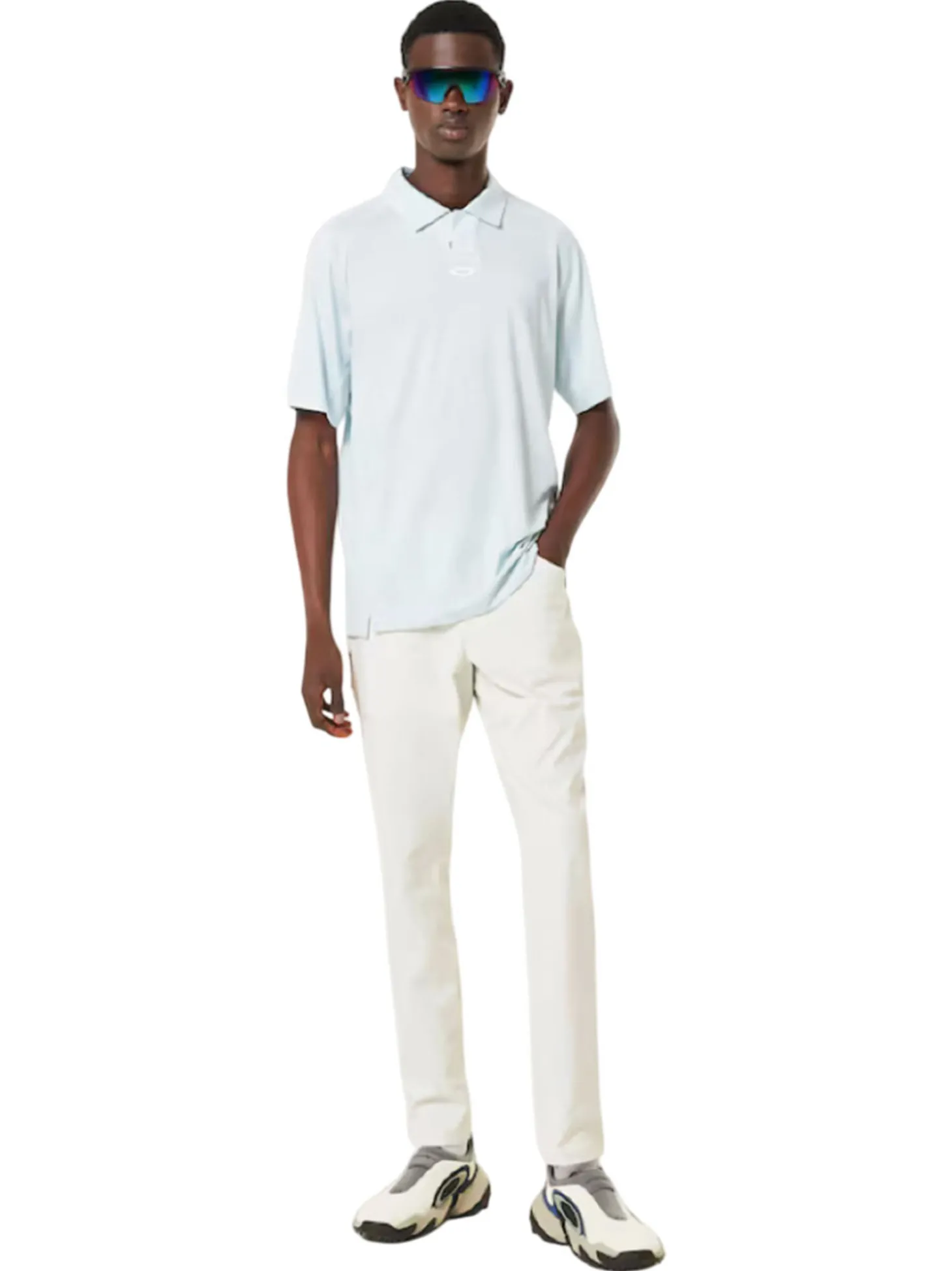 Oakley C1 Wave Length Stripe Polo - Frost