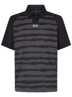 Oakley C1 Wave Length Stripe Polo - Blackout