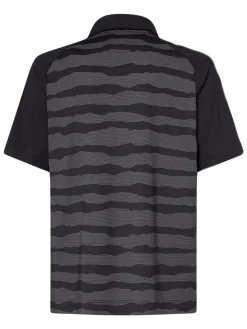 Oakley C1 Wave Length Stripe Polo - Blackout