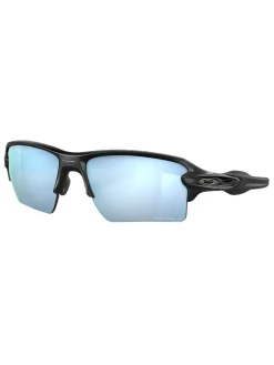 Oakley Flak 2.0 XL Sunglasses - Matte Black w/ Prizm Deep Water Polarised