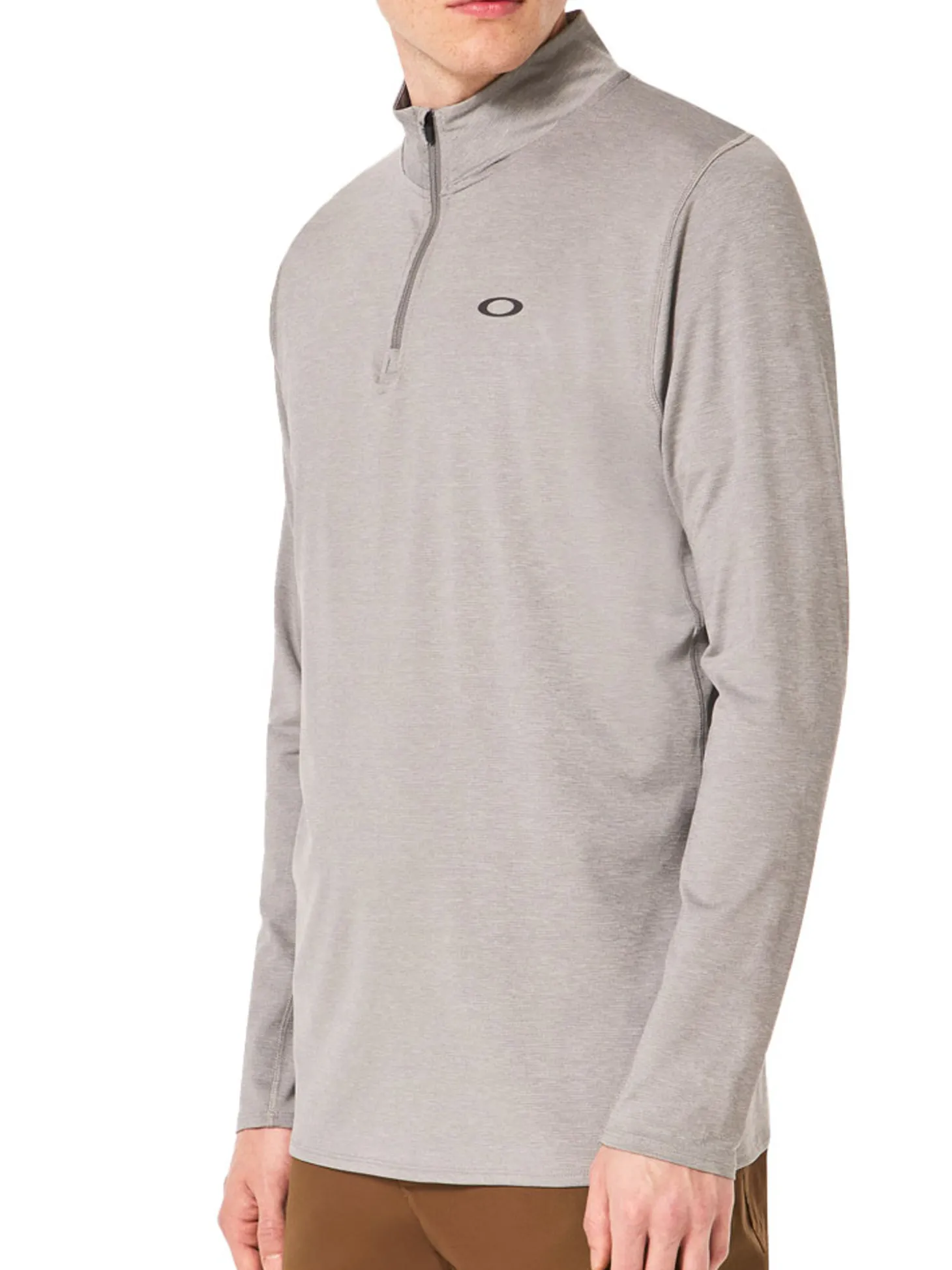 Oakley Gravity Range Quarter Zip Midlayer - Steel Grey Heather
